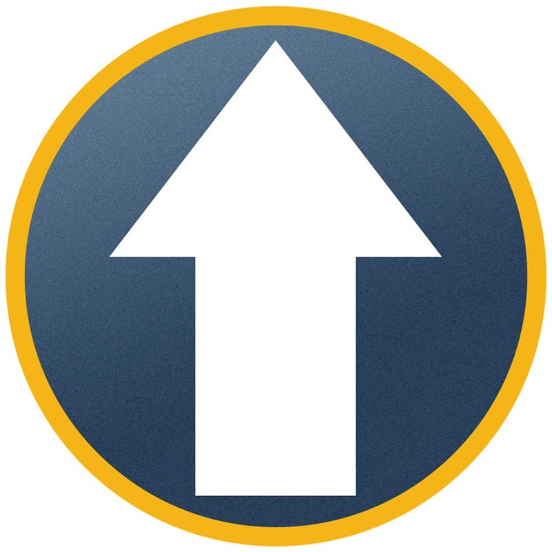 EVQ 10 PCS Arrow Floor Sticker Directional Floor Decal Vinyl Sign Non-Slip Removable Reusable Commercial Grade Sign - Image 1